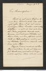 Nachlass Franz Steindachner, Brief von Franz Liechtenstern an Franz Steindachner (27.02.1881), Inv.Nr. 303.02, Seite 1